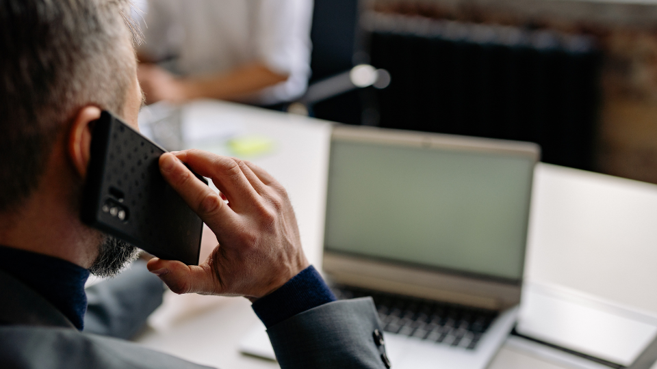 business man and woman working